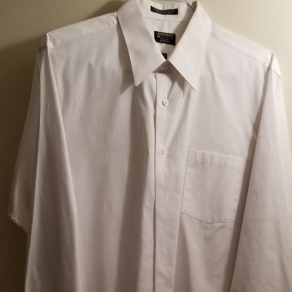 Arrow Other - Arrow Men's Longsleeve White Dress Shirt Size 17